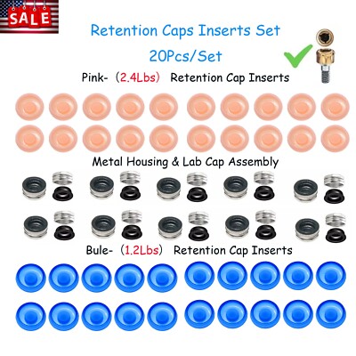 20pcs Overdenture Implant Metal Housing Laboratory Cap 1.2lbs & 2.4lbs Retention