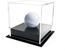 HH-GOLF Clear Acrylic Golf Ball Display Case, Golf Ball Showcase for hole in one