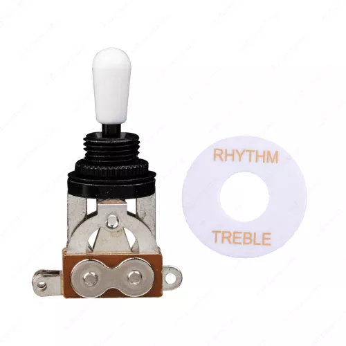 NEW BLACK 3-Way Toggle Switch & Plate For Gibson/Epiphone Les Paul Guitar
