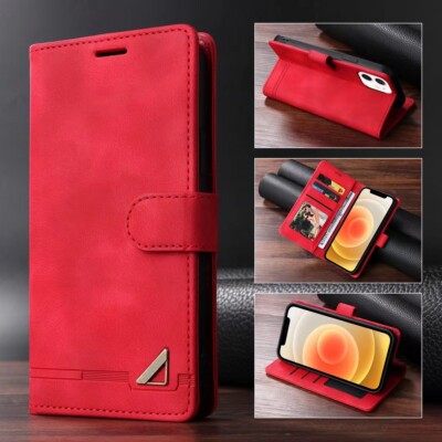 Magnetic Leather Wallet Phone Case For iPhone 16 15 14 13 11 12 Pro Max 7 8 XR