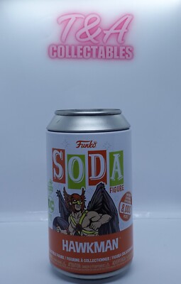 Funko Vinal Soda Figur - Hawkman - 1 of 1.300 made - CHASE - Flocked - DC