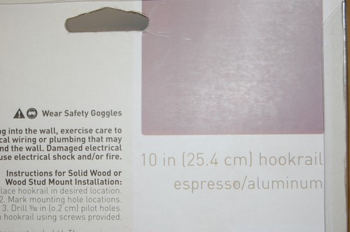 NIP Classic Home Coat rack 10 inch 25.4 cm hookrail - Picture 6 of 10