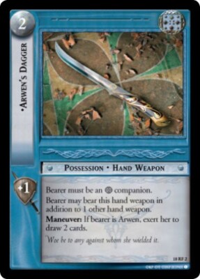 LOTR TCG T&D TREACHERY RF SET ARWEN'S DAGGER 18RF2 Foil NM/M top shelf card