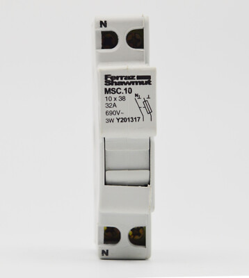    .10 Fuse   Holder 32A 690V Din Rail Mount 10 #F7