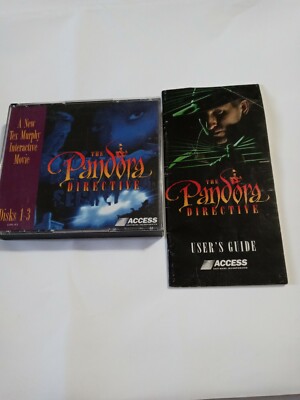 The Pandora Directive : Tex Murphy Disk 1-3 (PC, 1996)  with USER GUIDE