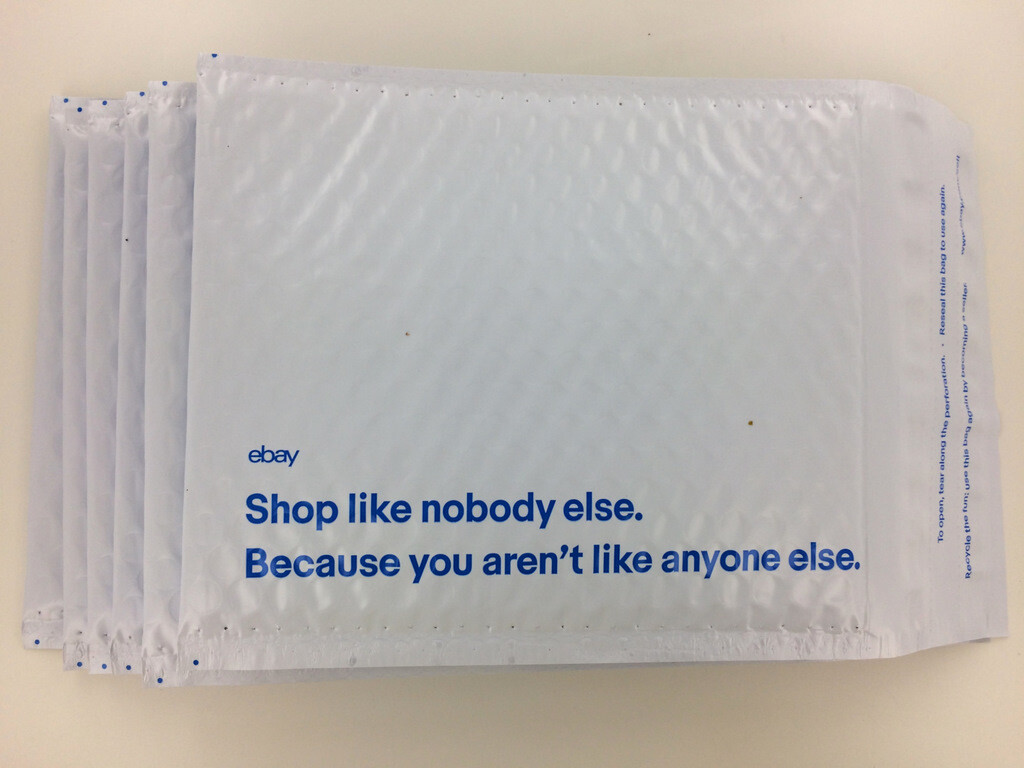 68 eBay Shipping Supplies Bubble Mailers KIT Box Envelopes Tape Tissues Stickers