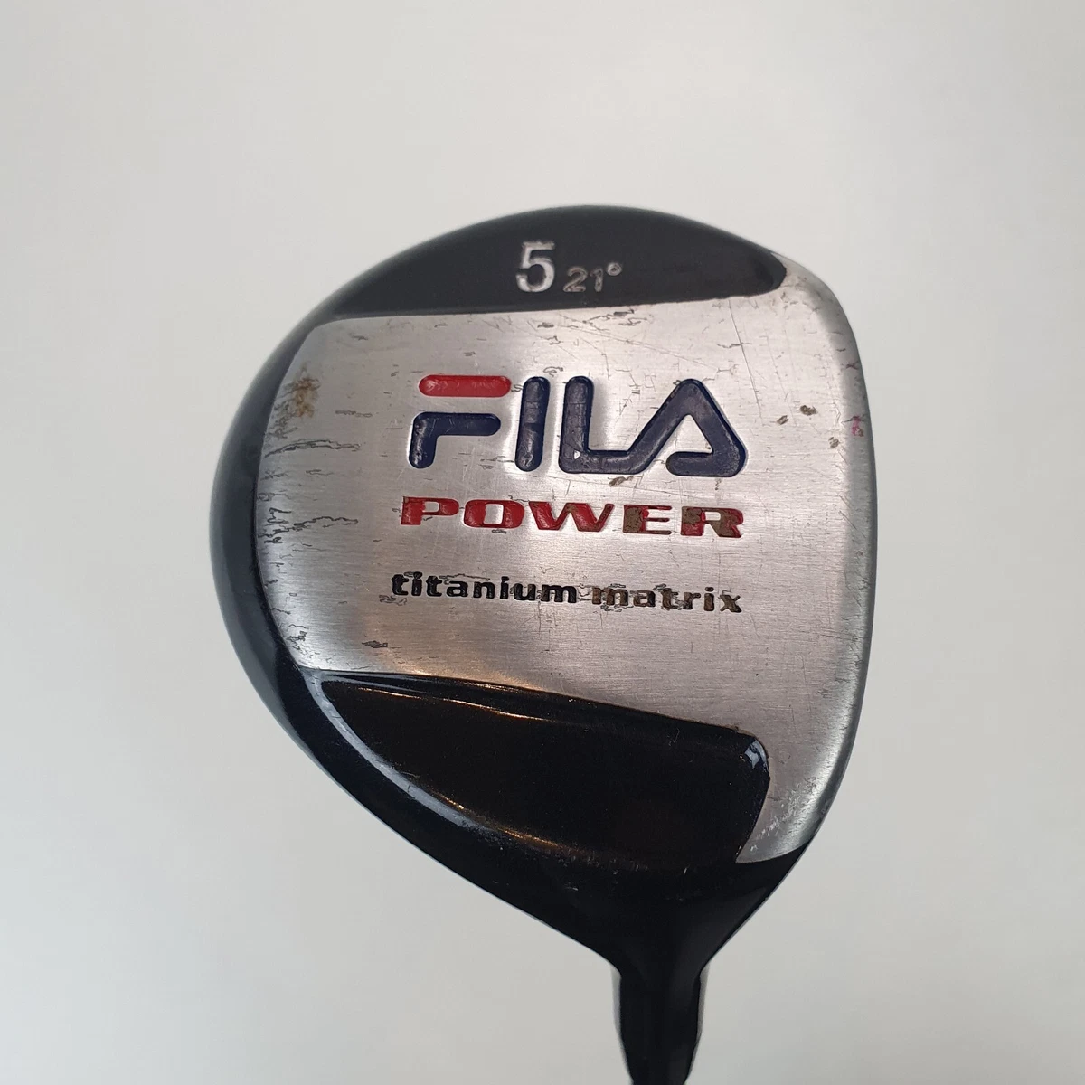 fila 5 wood golf club power graphite r flex titanium matrix head 21