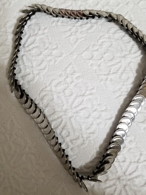 Silver heart chain belt. Vintage Sterling & Stitch Glitz Heart Chain Belt - Women main image 4
