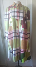 Exquisite,rare Moschino Cheap & Chic Swing Plaid Coat 12 Size