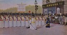 Cat Art Postcard Louis Prang Cats Soldiers Parade Angora Cafe DeRibas New Unused — photo 1