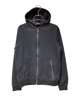 PRADA Nylon switching zip hoodie Size: S Black Men SJC569 PRADA Nylon switching zip hoodie Size: S Black Men SJC569