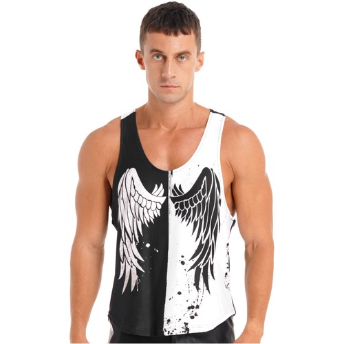 Men's Gym T-shirt Muscle Sleeveless Gym Bodybuilding Stretchy Workout Tank Tops - Picture 54 of 66