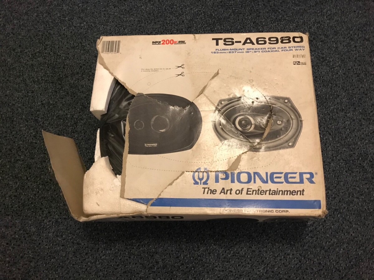 Vintage Pioneer TS-A6980 4Way 200Watt 6x9 speakers | eBay