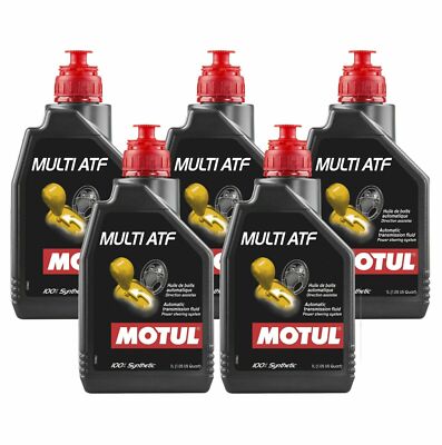 Motul MULTI ATF - 5L - Fully Synthetic Automatic Transmission Fluid (5 x 1L)