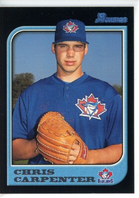 1997 Bowman #159 Chris Carpenter Blue Jays ERROR Card | eBay