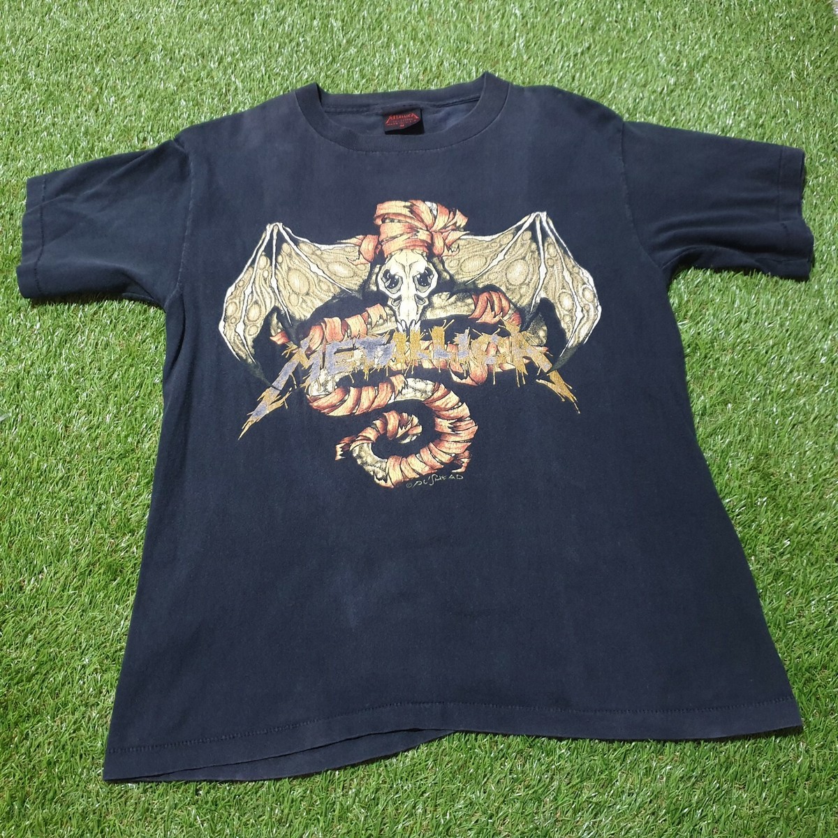 Rare Vintage 90s 1992 Metallica Wherever I May Roam T Shirt Size M