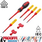 VDE Elektriker Schraubendreher Set 8-tlg Umsteck Schraubenzieher Wechselklingen