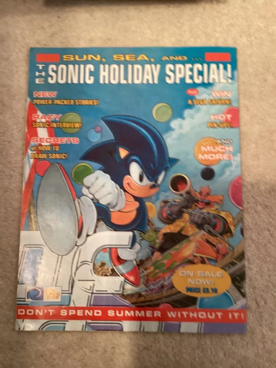 Sonic the Comic #134A FN; Fleetway Quality, Hedgehog with bag tag bonus -  1998