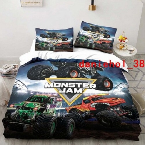 Monster Jam Trucks Duvet/Doona Cover Bedding Set+Pillowcase Single Double Queen - Bild 50 von 58