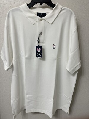 Psycho Bunny Men's B&T Classic Polo Shirt AR-B9K001ARPC Sz