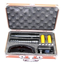 450nm-8000 Adjustable Focus Blue Laser Pointer Pen Visible Beam Light Case