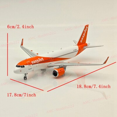 EasyJet Airbus A320neo G-UZLM -JFOX JF-A320-046 Diecast Model WITH