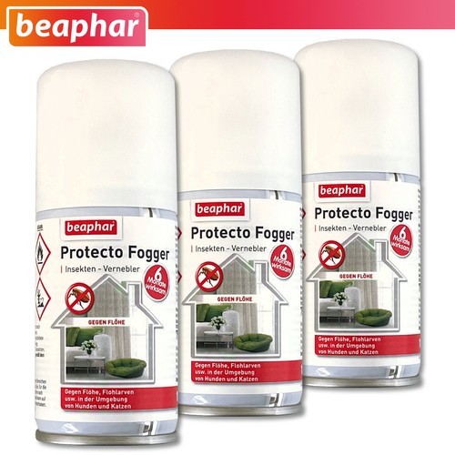 3 x 75 ml Flohbombe Beaphar Protecto Fogger Sparpaket Insekten