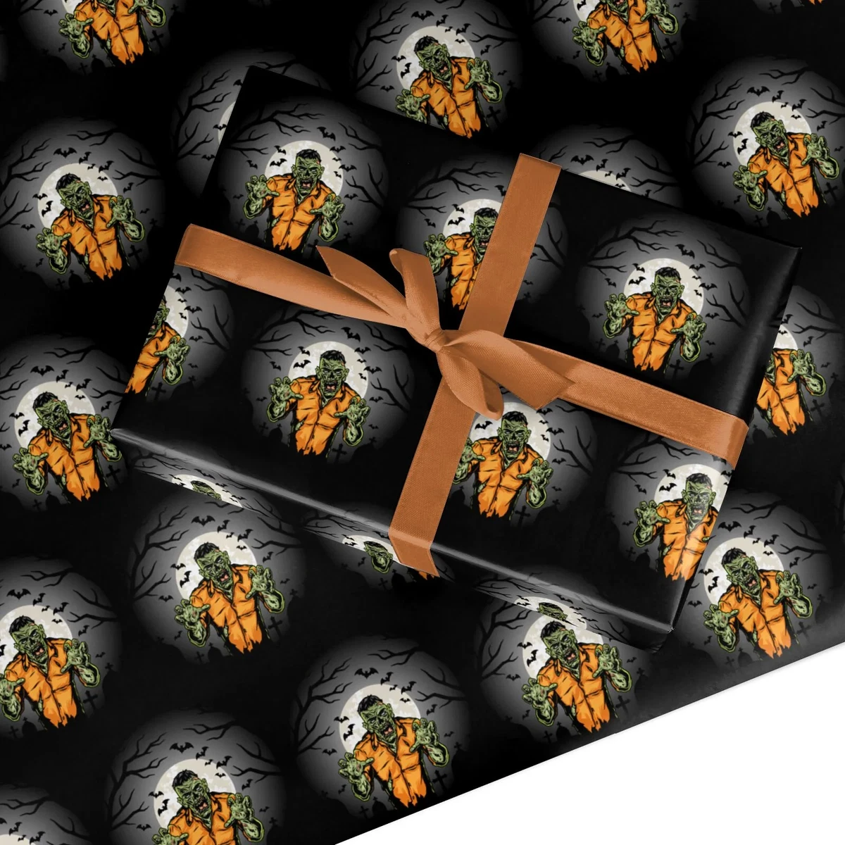 Zombie gift wrap deals