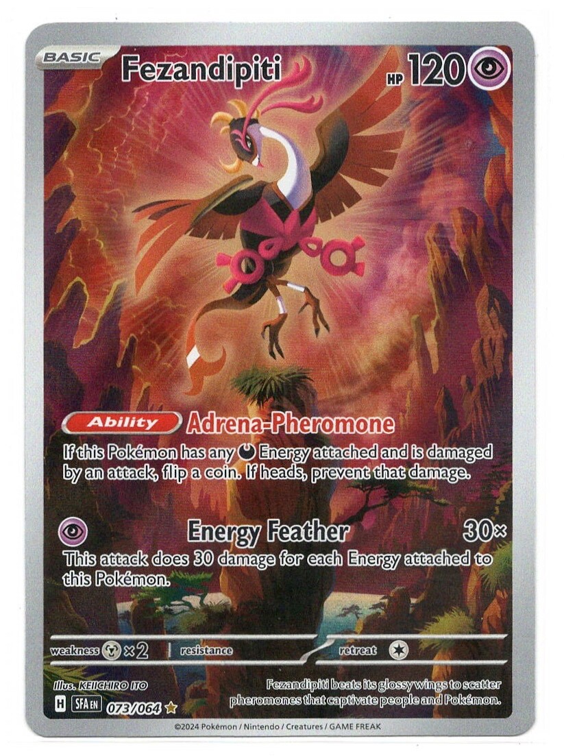 Pokemon TCG English Card Shrouded Fables Fezandipiti Illustration Rare 73/64 NM