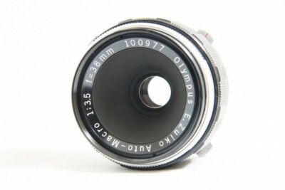 Rare Exc Olympus E.Zuiko Auto-Macro 38mm F3.5 for Pen F FT