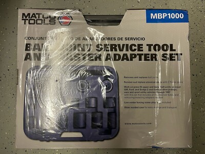 New Matco Tools Ball Joint Service Tool & Master Adapter Set - MBP1000