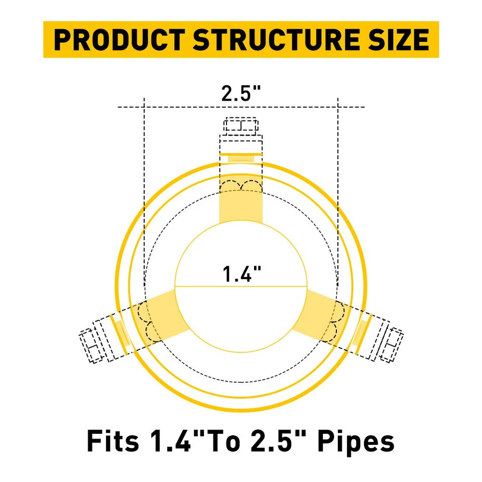 Car Rear Exhaust Pipe Tail Muffler Tip Auto Accessories Replace Kit Blue OXILAM - Image 4 of 4