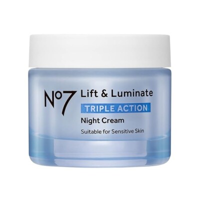 No7 Lift & Luminate Triple Action Night Cream - Anti Aging and Wrinkle Cream 