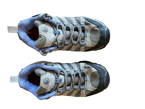 Merrell Women Performance Hiking Moab 2 Vent Vibram Aluminum Marlin Blue SZ 7 - Picture 7 of 14