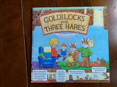 Softcover Book 'Goldilocks &The 3 Hares' Heidi Petach1998 Scholastic Inc.