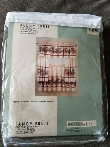 Fancy Fruit Valance 60x14", Arley Corp Designables Model 124 - Picture 6 of 8