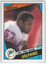 1984 TOPPS DWIGHT STEPHENSON ROOKIE CARD (DOLPHINS). rookie card picture