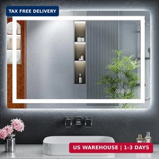 24"x36" LED Bathroom Mirror with Lights, Backlit Front Lit with CRI 90, Lighte