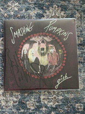 The Smashing Pumpkins Gish Billy Corgan Splatter Vinyl LP   AUTOGRAPHED SIGNED