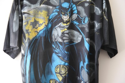 Vintage 90s Batman Comic AOP T Shirt Peyote Resurrection XL RARE