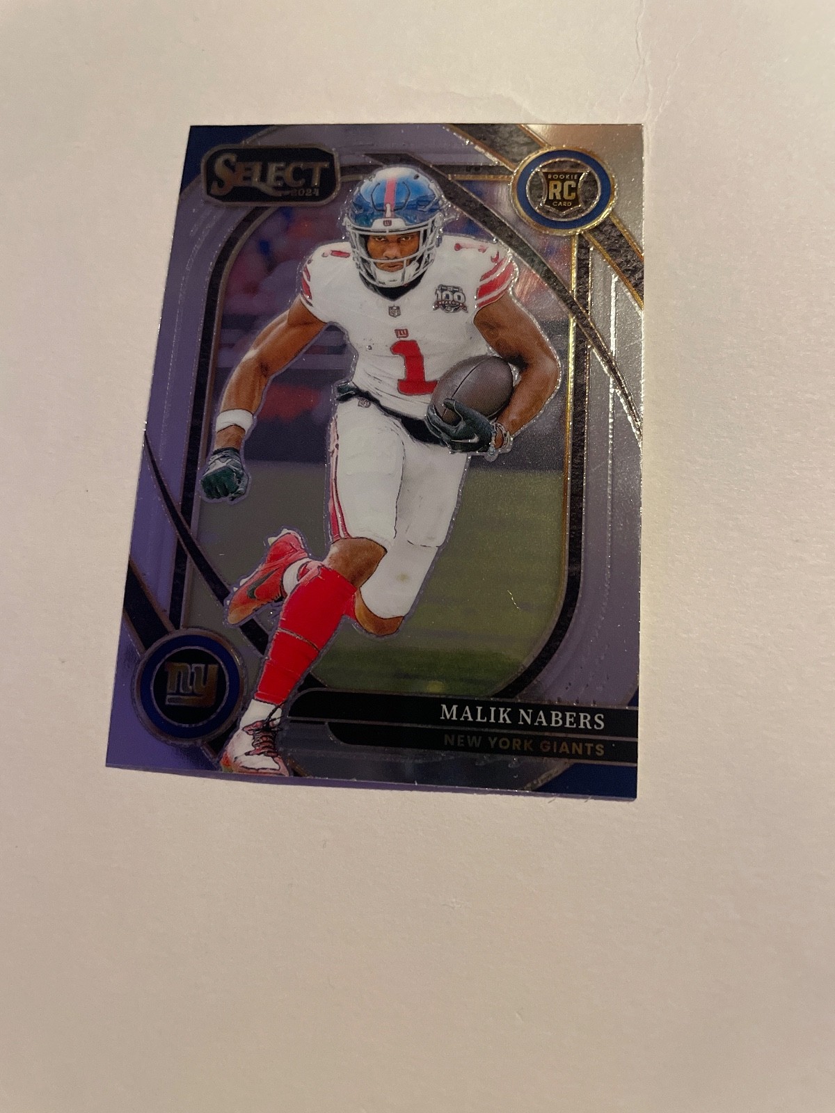 2024 Panini Select - Club Level Malik Nabers #220 Silver Prizm (RC)