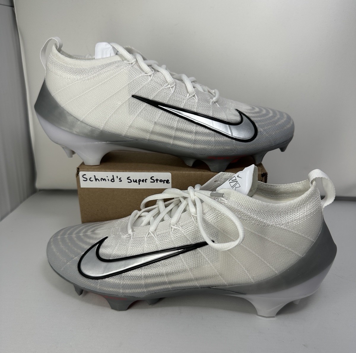 Nike Zoom Air Vapor Elite 1 Football Cleats White FB3288-100 Mens