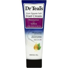 Dr. Teal's Foot Cream With Pure Epsom Salt Moisturize Soften 8 OZ