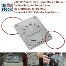 ZAC0032 Compressor Valve Plate Assembly Fit for Craftsman De walt Porter Cable