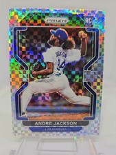 2022 Prizm Andre Jackson RC 20/75 Power Plaid Prizm #127 Los Angeles Dodgers