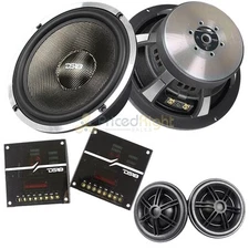 DS18 6.5" 2 Way Component Speaker System 400 Watts Max Power 4 Ohm Deluxe DX2