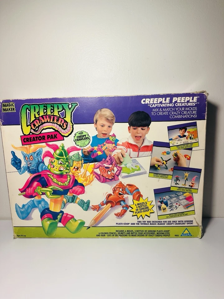 Vintage 1993 Creepy Crawlers Creator Pak Creatures Creeple Peeple near complete - Image 2 of 4