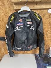 Icon Leather Merc Hero Motorcycle Jacket Logo...