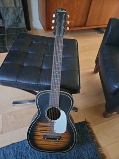 Project Vtg Silvertone H604 Parlor Acoustic Guitar DIY Old Kay Fix Parts Luthier