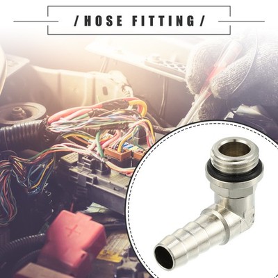 8mm Barb to G1/4'' Male BSP BSPT 90 Degree Brass Fitting Hose Adapter for Car